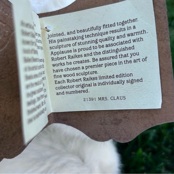 Applause Robert Raikes Mrs Santa Claus Bear 1988 - Picture 6 of 7